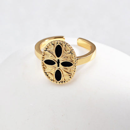 18K Gold Plated Gothic Crown Ring