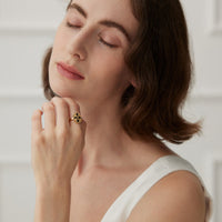 18K Gold Plated Gothic Crown Ring