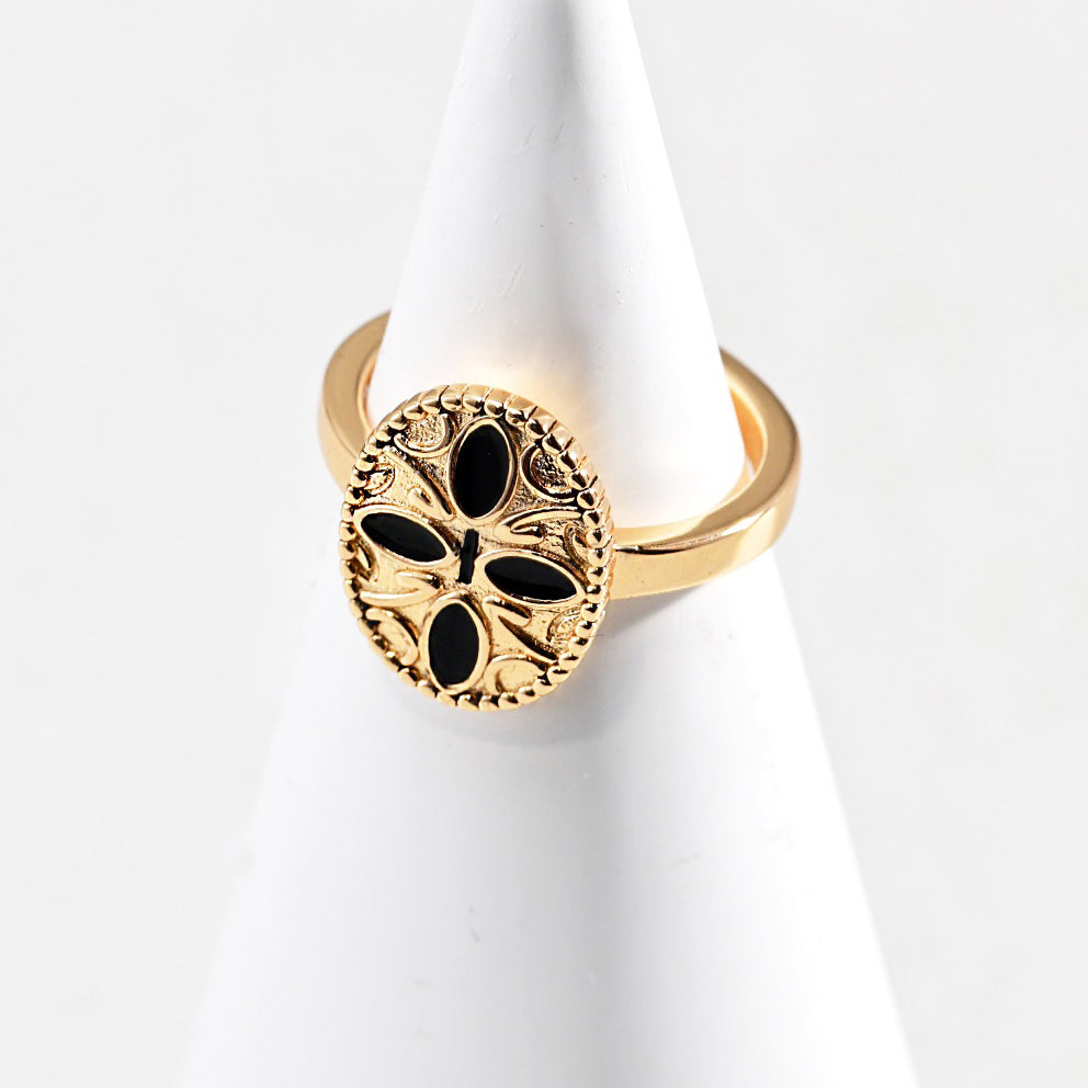 18K Gold Plated Gothic Crown Ring