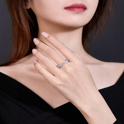 Cubic Zirconia Oval Cut Eternity Ring