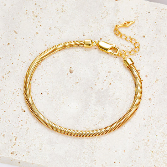 Sterling Silver 4mm Snake Chain Bracelet