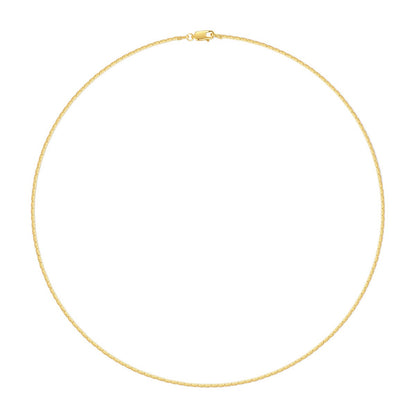 Floral Omega Link Necklace in Sterling Silver