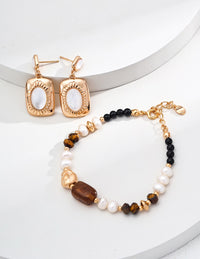 Gold Plated Sterling Silver Shell Earrings