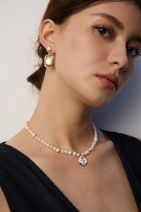 Gold Plated Sterling Silver Shell Earrings