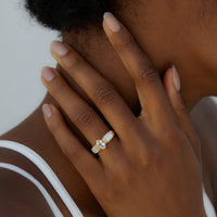 Natural Blue Topaz Grace Ring