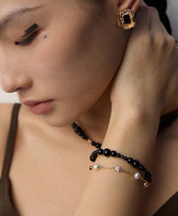 Sterling Silver Black Onyx Bracelet