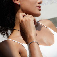 Sterling Silver Natural Topaz Octagon Bracelet