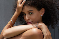 Sterling Silver Natural Topaz Octagon Bracelet