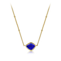 Lapis Lazuli Teardrop Pendant Necklace