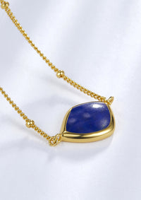 Lapis Lazuli Teardrop Pendant Necklace