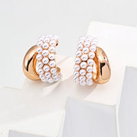 Sterling Silver Shell Pearl Earrings