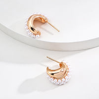 Sterling Silver Shell Pearl Earrings