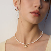 Sterling Silver Shell Pearl Earrings