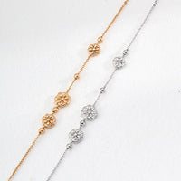 Sterling Silver Flower Stackable Necklace