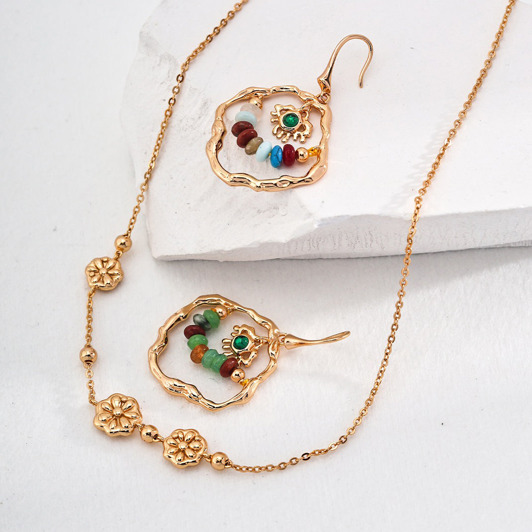 Sterling Silver Flower Stackable Necklace