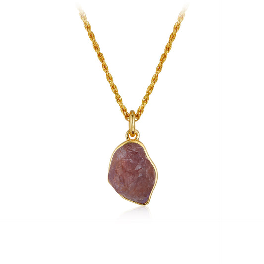 Sterling Silver Natural Amethyst Twist Chain Necklace