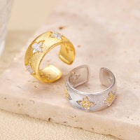 Brushed Textured Wide Band Ring in Sterling Silver