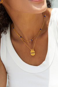 Sterling Silver Lapis Lazuli Minimalist Choker Necklace