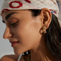 Sterling Silver Vintage Shell Pearl Earrings