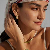 Sterling Silver Vintage Shell Pearl Earrings