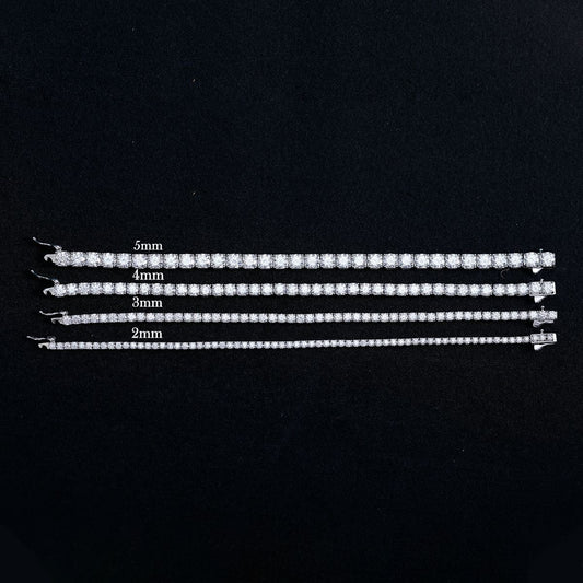 Moissanite Tennis Bracelet in Sterling Silver