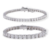 Moissanite Tennis Bracelet in Sterling Silver