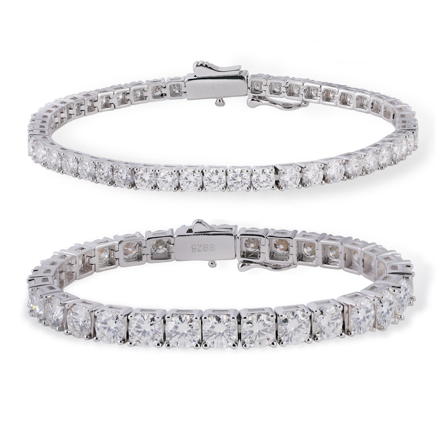 Moissanite Tennis Bracelet in Sterling Silver