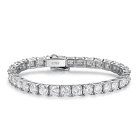 Moissanite Tennis Bracelet in Sterling Silver