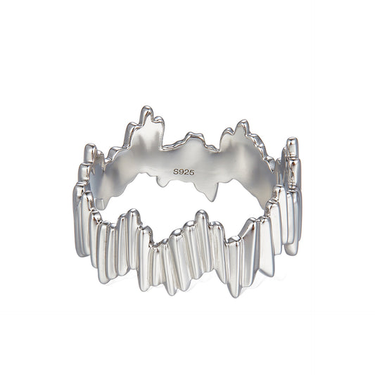 Ripple Flow Sterling Silver Ring