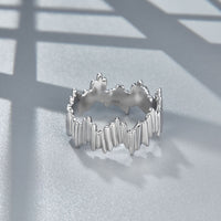Ripple Flow Sterling Silver Ring