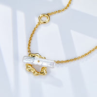 18K Gold Plated Baroque Pearl Choker Necklace
