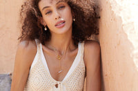 18K Gold Plated Baroque Pearl Choker Necklace