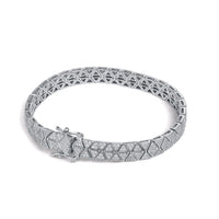 Moissanite Pave Bracelet in Sterling Silver
