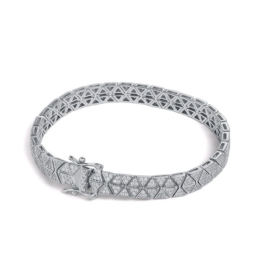 Moissanite Pave Bracelet in Sterling Silver