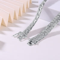 Moissanite Pave Bracelet in Sterling Silver