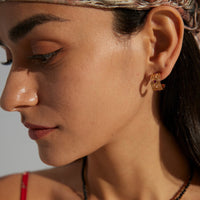 Cubic Zirconia Vintage Heart Earrings
