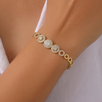 Moissanite D Color Circle Bracelet in Sterling Silver