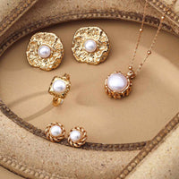 Sterling Silver Freshwater Pearl Statement Earrings