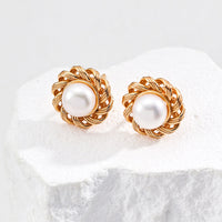 Sterling Silver Freshwater Pearl Statement Earrings