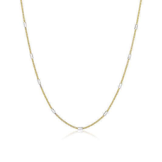 Twisted Sparkle Chain Necklace