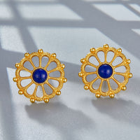 Sterling Silver Natural Lapis Lazuli Earrings