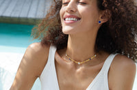 Lapis Lazuli and Pearl Choker Necklace