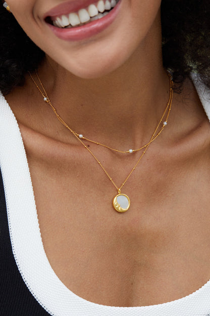 Sterling Silver Pearl Choker Necklace