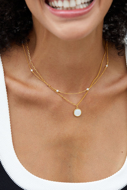 Sterling Silver Pearl Choker Necklace