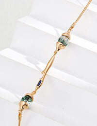 Waterweed Agate and Lapis Lazuli Necklace