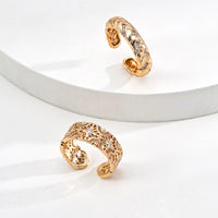 Sterling Silver Cubic Zirconia Vintage Hollow Ring