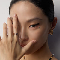 Sterling Silver Cubic Zirconia Vintage Hollow Ring