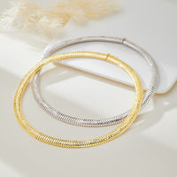 Sterling Silver Radiant Sparkle Choker Necklace