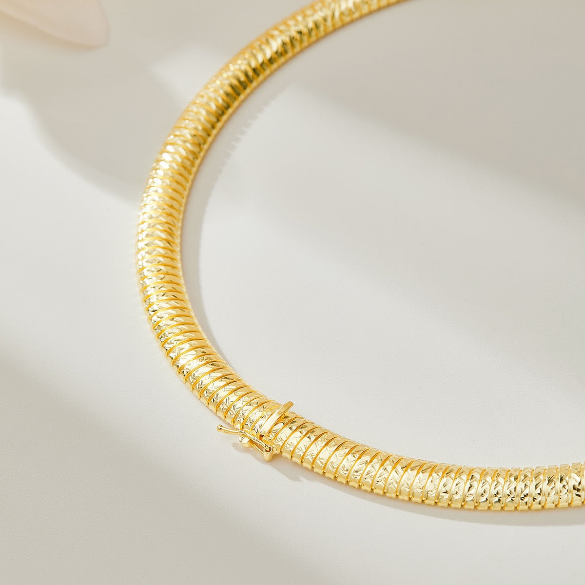 Sterling Silver Radiant Sparkle Choker Necklace