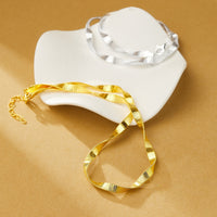 Sterling Silver 6mm Flat Chain Necklace